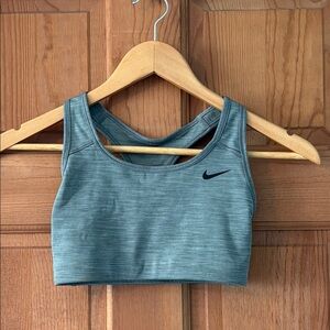 Nike Size Extra Small Dri-Fit Heathered Gray Sports Bra